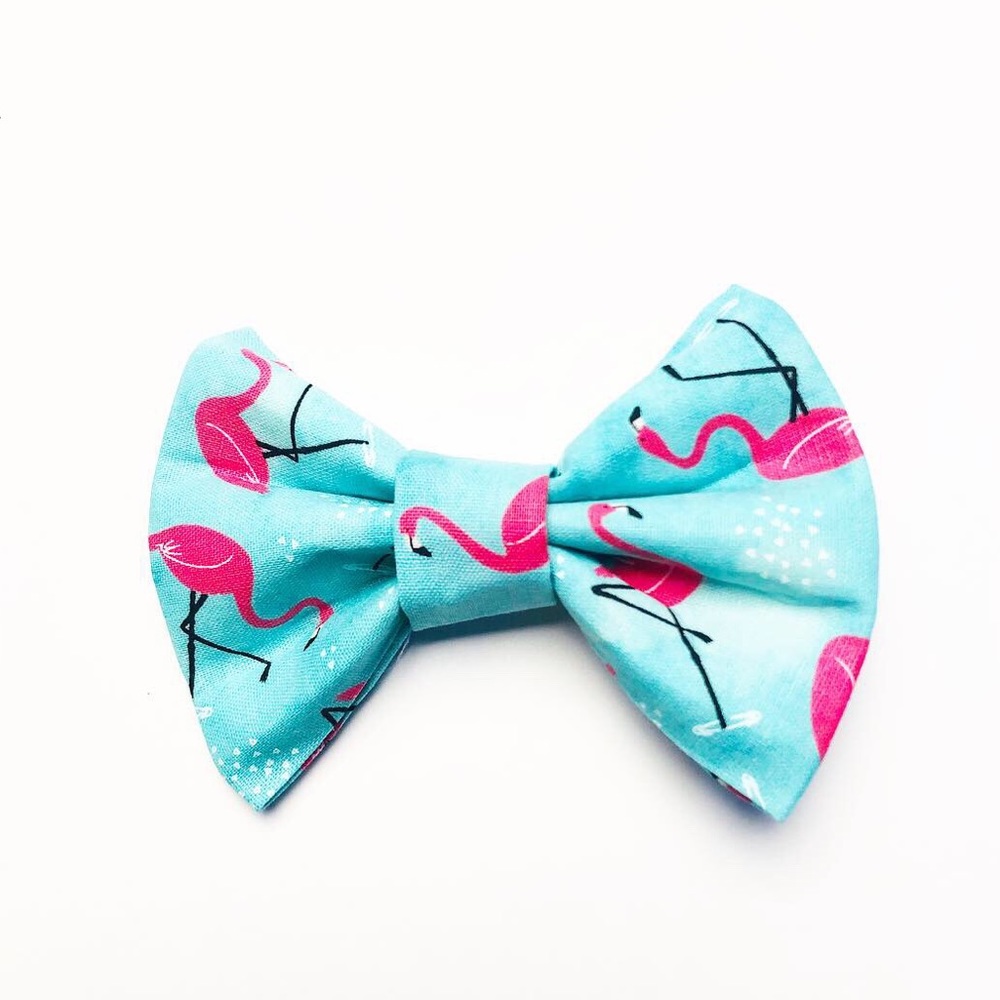 Flamingo Dog Cat Pet Bow Tie - Picture 1 of 1